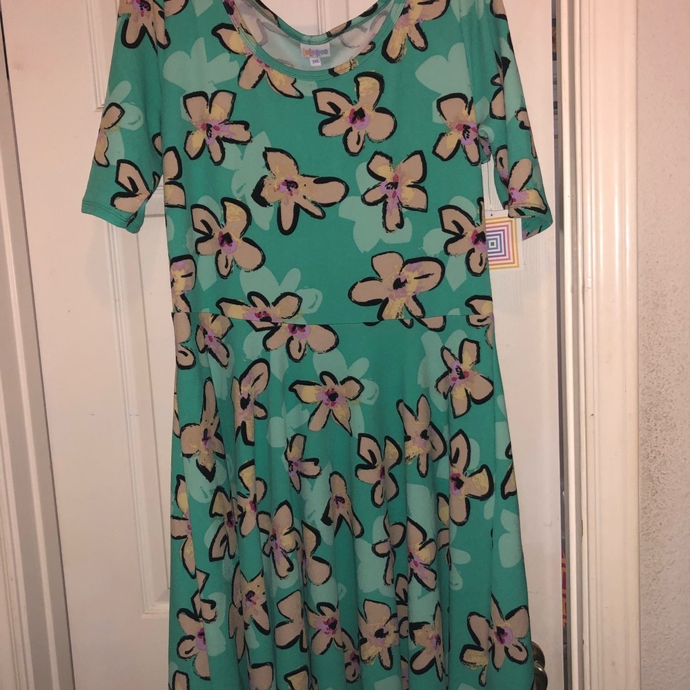 *BMWT* Floral LuLaRoe 3XL Nicole Dress